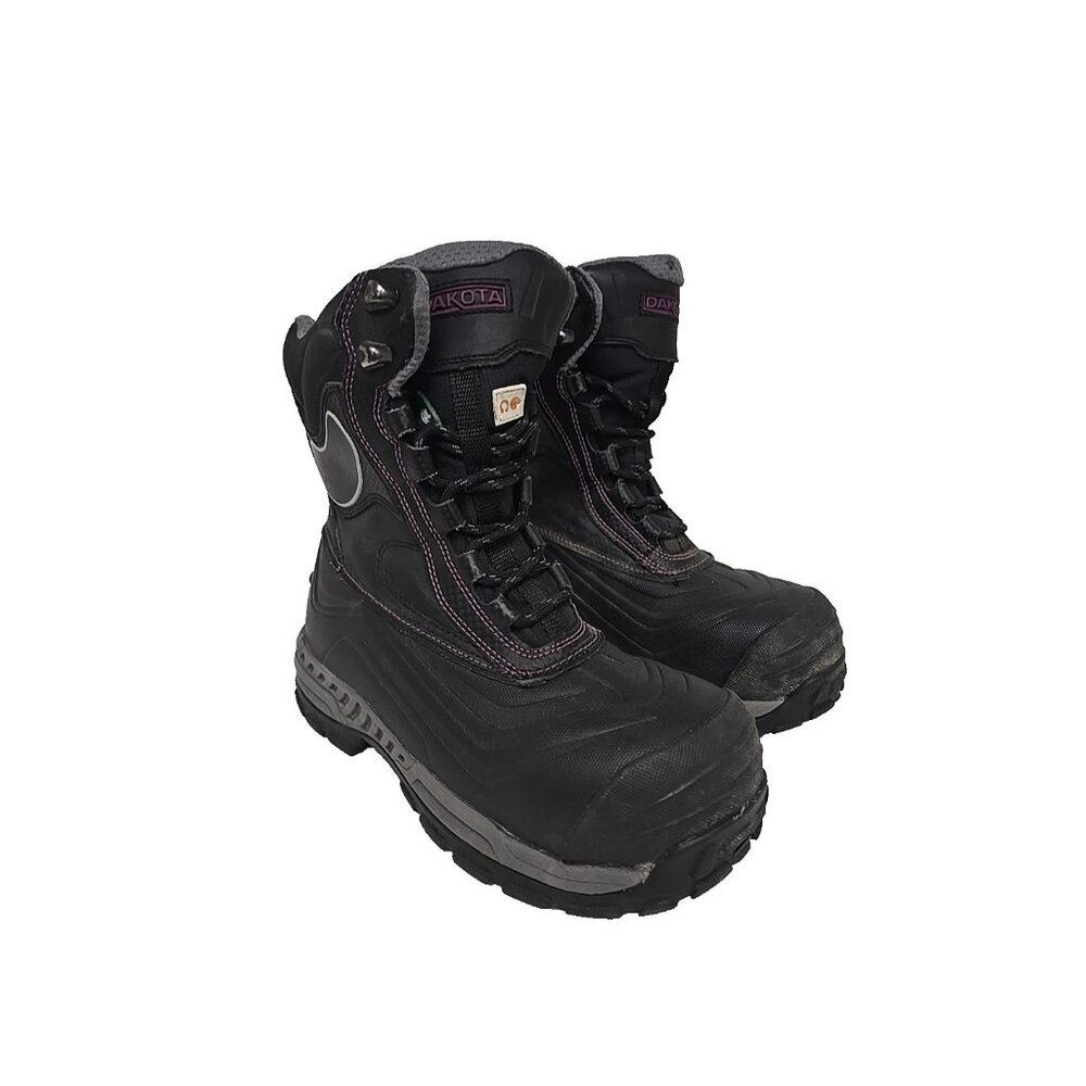 DAKOTA Women's 8905 Composite Toe Composite Plate Winter Safety Boots Black 6M